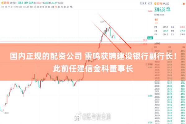 国内正规的配资公司 雷鸣获聘建设银行副行长！此前任建信金科董事长