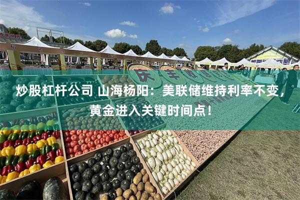 炒股杠杆公司 山海杨阳：美联储维持利率不变，黄金进入关键时间点！