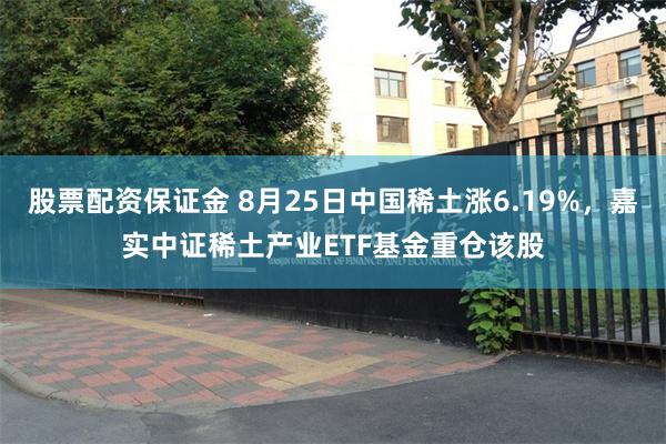 股票配资保证金 8月25日中国稀土涨6.19%,嘉实中证稀土产业ETF基金重仓该股