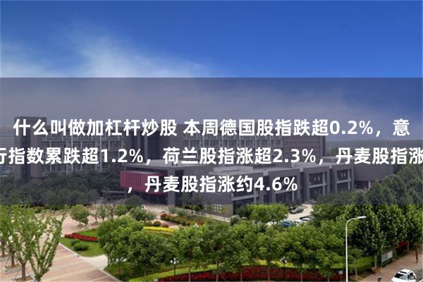 什么叫做加杠杆炒股 本周德国股指跌超0.2%，意大利银行指数累跌超1.2%，荷兰股指涨超2.3%，丹麦股指涨约4.6%
