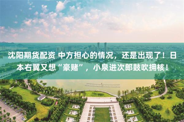 沈阳期货配资 中方担心的情况，还是出现了！日本右翼又想“豪赌”，小泉进次郎鼓吹拥核！