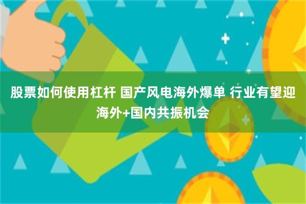 股票如何使用杠杆 国产风电海外爆单 行业有望迎海外+国内共振机会