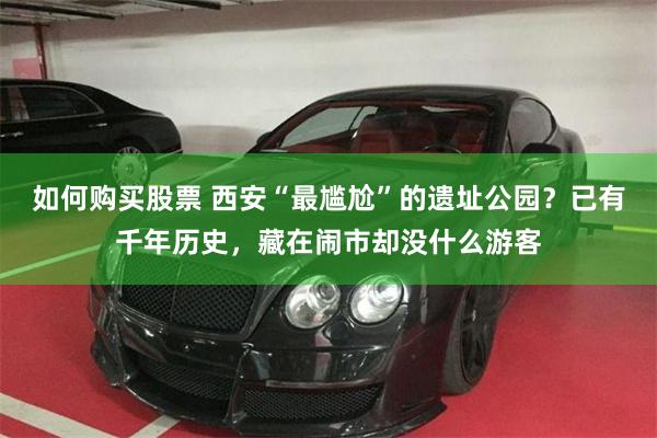如何购买股票 西安“最尴尬”的遗址公园？已有千年历史，藏在闹市却没什么游客