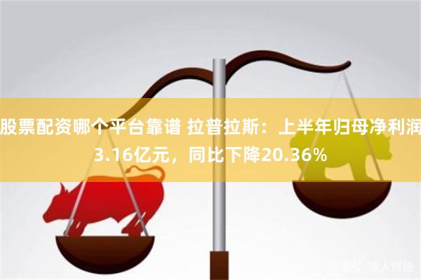 股票配资哪个平台靠谱 拉普拉斯：上半年归母净利润3.16亿元，同比下降20.36%