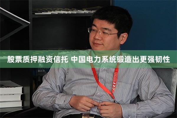 股票质押融资信托 中国电力系统锻造出更强韧性